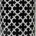 Porcelain Ceramic Umbrella Stand Holder Modern Style Floor Vase for Storage Canes Walking Sticks Golf Umbrella Mono-pods Tripod Bat Golf Club Gift Entryway Indoor 24" High Black&White
