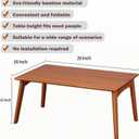 Bamboo Folding Coffee Table, Japanese Low Desk, No Assembly Portable Furniture, for Dining Working Studying Relaxing, Walnut, 26 x 16 x 12 Inches, Large