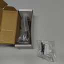 EaseLife Sliding Barn Door Bottom Floor Guide, Ball Bearings Adjustable Stay Roller, Wall Mount System, Flush Flat Bottom Design, 2 Assemble Setup Options, Fit All Size Door, Black