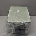 OGANAZI Plastic Organizer Bins for Blocks, Blocks Storage Container with Baseplate Lid Removable Tray, Stackable Double Layer 30 Slots Clear Storage Box Organizer for Bricks, Crafts, Beads(Green)