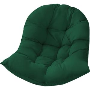 Hammock Swing Chair Cushion, Hanging Basket Seat Cushion Pillow, Soft Hanging Egg Chair Back Cushions Pads, for Indoor and Outdoor Garden Offices (80x110cm/31.5x43.31in, Dark Green)