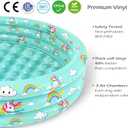 Jasonwell Inflatable Baby Kiddie Pool - Toddler Pool Kids Paddling Baby Swimming Pools Blow Up Ball Pit Infant Wading Pools for Backyard Piscina Inflable para Nios (59in Unicorn)