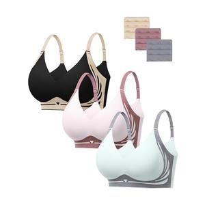 HBselect Jelly Bras for Women No Underwire Comfort Wireless Push Up Bras Seamless Tshirt Bralettes for Women XL