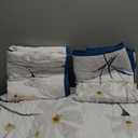 Dobuyly Teal Quilt King Size Floral Botanical King Quilt Bedding Set 3 Pieces Soft Lightweight Microfiber Flower Bedspread Coverlet Set for All Season, 104"x90"