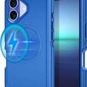 I-HONVA for iPhone 16 Plus Case [Compatible with MagSafe] Shockproof 3-Layer Full Body Protection [Without Screen Protector] Rugged Heavy Duty Cover Case for Apple iPhone 16 Plus 6.7",Sea Blue