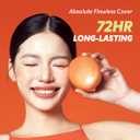 TIRTIR Mask Fit Ai Filter Cushion Foundation | AI-Like Semi-Matte Finish - Up to 72-Hour Medium to Full Coverage Korean BB Cushion Make up Beauty, #27C Cool Beige, 0.63 Fl Oz