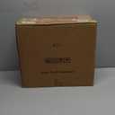 Waymind 1 Gallon Glass Drink Dispensers, 2 Pack Clear Beverage Dispenser with Stand and Spigot for Parties, Drink Dispenser with Ice Core and Sticker for BBQ, Picnic, Lemonade Dispenser