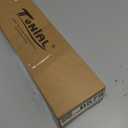 TONIAL Curtain Rod 32 to 58 Inch, Telescoping Splicing 3/4 Drapery Rods for Windows Decorative Single Rod with Small Cap End, Warm White