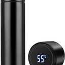 Locckmy Water Bottle with LED Temperature Display,Double Walled Vacuum Insulated Water Bottle,Stainless Steel Sports AutomotiveTravel Mug,BPA-free Leak Proof Keep Cold and Keep Warm 12H