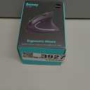 Ergonomic Mouse, LEKVEY Vertical Wireless Mouse - Rechargeable 2.4G Optical Vertical Mice : 3 Adjustable DPI 800/1200/1600 Levels 6 Buttons, for Laptop, Mac, PC, Computer, Desktop, Notebook etc, Black