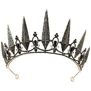 SWEETV Tiaras and Crowns for Women, Crystal Wedding Tiara for Bride, Metal Silver Crown, Costume Party Accessories for Birthday Halloween Prom