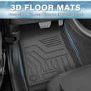 Mixsuper Floor Mats for 2021-2025 2026 Jeep Wrangler Unlimited 4XE PHEV 4 Door, All Weather TPE 3D Floor Liners 2 Row Set, Black (Not for 2 Door or JL Models)