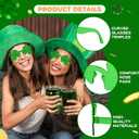 MGparty St. Patrick's Day Shamrock Glasses Irish Lucky Green Clover Sunglasses Saint Patricks Accessories Party Favor
