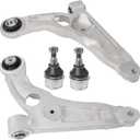 4Pcs Suspension Kit Front Lower Control Arm and Ball Joint Compatible With 2014 2015 2016 2017 2018 Jeep Cherokee Replace #K643179 K643180 K500287