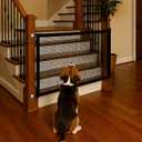 Dog Screen Mesh Gate for Stairs Pet Gates for The House: for Doorways Stairways Indoor 29" Tall, 43" Wide, Fits 38-42" Openings No Tools Needed