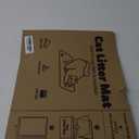 Cat Litter Mat - 23.2'' x 14.6'' Small Litter Trapping Mat, Easy to Clean Litter Box Mat, Waterproof, Urine-Proof, Non-Slip Kitty Litter Mats for Floor, Grey