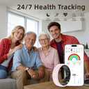 Ceramic Ring,Smart Ring for Women, Auto Exercise Recognition,Gesture Control,Fitness Tracker with Heart Rate Monitor,Sleep Tracking, Step Counter, for iOS & Android (Pink, 10)