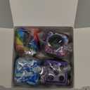 Lollyx Fidget Toy Cube, 4 Pack Cube Fidget Anxiety Relief Toys for Kids and Adults, 6 Sided Fidget Toys Cube Hand-Held for Adults, Audible/ Silent Cube Toys Fidget for ADD/ ADHD/ OCD