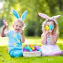 2 x 40Pcs PreFilled Easter Eggs with Bunny Toys,Easter Basket Stuffers Fillers Gifts for Kids Toddlers, Easter Party Favors Easter Egg Hunt Classroom Prize
