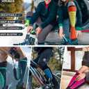 Hylaea Merino Wool Ski Socks, Cold Weather Socks for Snowboarding, Snow, Winter, Thermal Knee-high Warm Socks, Hunting (Large, Black Dark Grey Grey (3 Pairs))