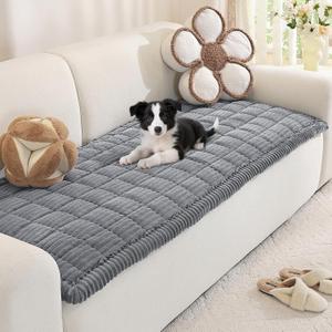 Royhom Couch Cover for Dogs Washable, Soft Thick Pet Couch Covers for Sofa, Pawcart Couch Protector Pet Friendly, Furniture Covers Dog Mat for Couches and Sofas(Blue-Grey, 27.6 x 47.2 Inch)