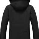 MOERDENG Women's Waterproof Insulated Ski Jacket Warm Winter Snow Coat | Windproof, Waterproof, Detachable Hood, Zipper Pockets, Breathable, Ideal for Skiing Snowboarding Hiking