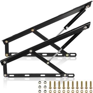 Dyna-Living Bed Lift Mechanism 22kg/48.5lbs Load Capacity Hydraulic Gas Spring Bed Storage Lift Kit for Storage Sofa Cabinet, 2.03 FT