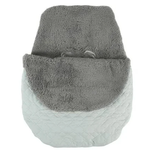 Tadpoles Plush MicroSherpa Lining Stroller and Car Seat Cover. Quilted outer layer.