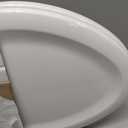 KOHLER Stonewood Quiet-Close, Elongated Toilet Seat Soft Close, Durable Wood, Easy Installation, Universal Fit, Home Essentials, White Finish, K-20466-0
