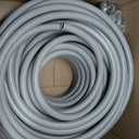 1/2 Inch 150 FT Liquid-Tight Conduit and Connector Kit Non Metallic Flexible Conduit Electrical Kit - 5 Straight and 5 Angle Fittings Included for Electrical Wiring
