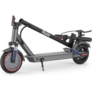Electric Scooter for Adults - 19/28 MPH, 21/34-Mile, Dual Suspension, 8.5" /10" Tires, 350W/ 600W Motor, UL2272 Certified Foldable Commuting E-Scooter with App Control (Optional Seat)