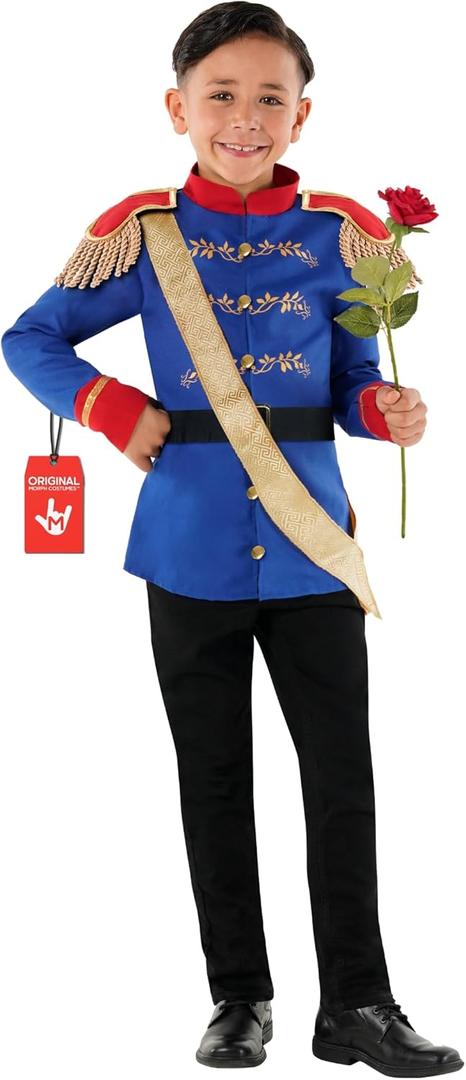 Morph Prince Costume For Boys Prince Charming Costume Boys Prince Costume Kids Prince Costume Royal Prince Costume 3-4, Blue