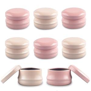 10Gram Lip Balm Containers, 8pcs Round Metal Salve Tins with Lids, Mini Candle Jars, Small Sample Containers for Balms, Salves, Cosmetic, Nail Polish, DIY Items (Pink) 10Gram Lip Balm Containers, 8pcs Round Metal Salve Tins with Lids, Mini Candle Jars, Small Sample Containers for Balms, Salves, Cosmetic, Nail Polish, DIY Items (Pink)