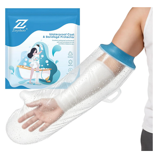 Zoyehoo Waterproof Cast Covers for Shower Arm, Watertight Arm Cast Covers for Shower Adult, Soft Comfortable Cast Protector Cast Bag for Elbow Wrist Hand Finger After Surgery, Reusable