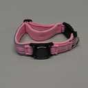 AgoumLux Upgraded AirTag Dog Collar, IP68 Waterproof Dog Collar with Apple Air Tag Holder, Reflective Adjustable Heavy Duty Dog Collars with Soft Padded for Small, Medium and Large Dogs,Pink, L