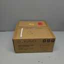 13in Small Foot Stool Ottoman, Round Faux Leather Foot Rest, Footstool Ottomans with Rubber Legs Under Desk, Footrest for Couch, Living Room, Bedroom, Office, 13''L x 13''W x 10.2''H, Black