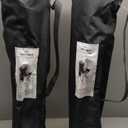 ABSCONDO Camping Chairs for Adults, Oversized Folding Camp Chair for Outdoor with Cup Holder & Cooler Bag, XL Heavy Duty Lawn Chairs Supports up to 350lbs (2 Pcs) (Black)