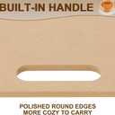 PATIKIL 18 x 22" Wedging Board for Pottery with Built-in Handle, 10mm Thickness Clay Board Portable Plaster Modeling Board for Pottery Clay Ceramics
