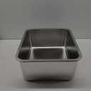 Stainless Steel Litter Box 2 Pack,Medium Metal Litter Box for Kitty/Cat/Rabbits, Easy to Clean, Non Stick Litterbox No Smell for Adult Cats (2 pack-Medium(17.7"x13.7"x6"))