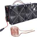 Induction Heater,12-48V 2500W ZVS High Frequency Induction Heater Module wirh Coil,Heating PCB Board Module Flyback Driver Heaters,Heat-Induction Tool for Quenching,Annealing
