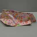 Pink Easter Basket for Kid Large Empty Baby Rectangular Cute Easter Gift Storage Basket Bunny Eggs Dcor (Pink Rabbit Flower), 14.9"L x 10.2"W x 9.8"H