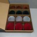 12 Pcs Velvet Christmas Balls Bulk Shatterproof Plastic Christmas Tree Decorations for Decorative Hanging Baubles (12, Wine redHaze BlueBlackish GreenBrown, 3.94Inch)