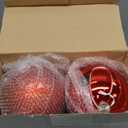 6in Large Christmas Ornaments Shatterproof Christmas Ball Ornaments Giant Xmas Tree Decoration Decorative Hanging Mercury Balls for Party,Home,Holiday (Red,4pc)