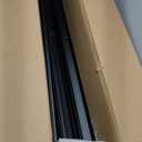 HECASA RV Window 42" W X 22" H Teardrop Horizontal Sliding Window W/ Trim Ring for 1.5" Wall and Mesh Screen Tempered Glass Powder Coated Black 2PCS