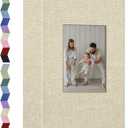 Popotop Photo Album 4x6-300 Photos Linen Cover Photo Books with 300 Horizontal Pockets,Slip-in Picture Albums for Family Wedding Anniversary Baby Vacation Pictures