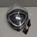 LED Headlights with Halo Ring DRL for Victory 05-18, Black Headlamp Front Lights for Polaris Victory Cross Roads Country Hammer Kingpin Vegas Boardwalk Jackpot 2005-2018 Accessories