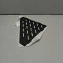 Xiarnotogi Recessed Corner Shower Shelf, 10" SUS304 Stainless Steel, Heavy Duty Shower Shelf, Grout in Bathroom Shelves for Tile Walls (2 Pack, Rectangle Matte Black)