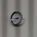 2-1/2" Pressure Gauge, Chrome Plated Steel Case, Dry, 0-30 psi/kPa, Back Mount 1/4" NPT