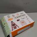 Kids Camping Toys Set - Pretend Play Camping Set with Food Toy, Spray Stove, Oil Lantern, Binoculars, Compass, Tableware, Watch & Storage Bag, Birthday for Ages 3+