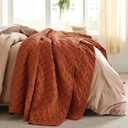 Bedsure King Size Quilt, Fall Bedding King, Red Orange Bedspread